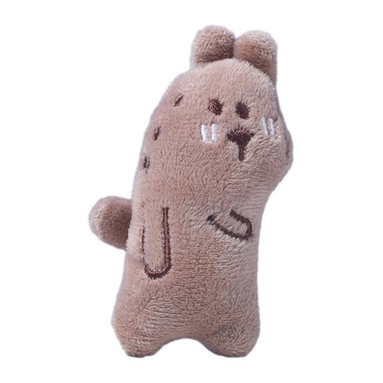 Pet Toy Cartoon Rabbit Duck Dinosaur Shape Portable Cat Toy with Natural Catnip Bite-resistant Soft Velvet Fabric Interactive Play Toy