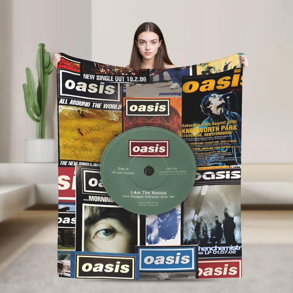 Ossis Band Warm Blankets  Picnic Plush Throw Blanket Novelty Home Decor Flannel Bedspread Sofa Bed Cover