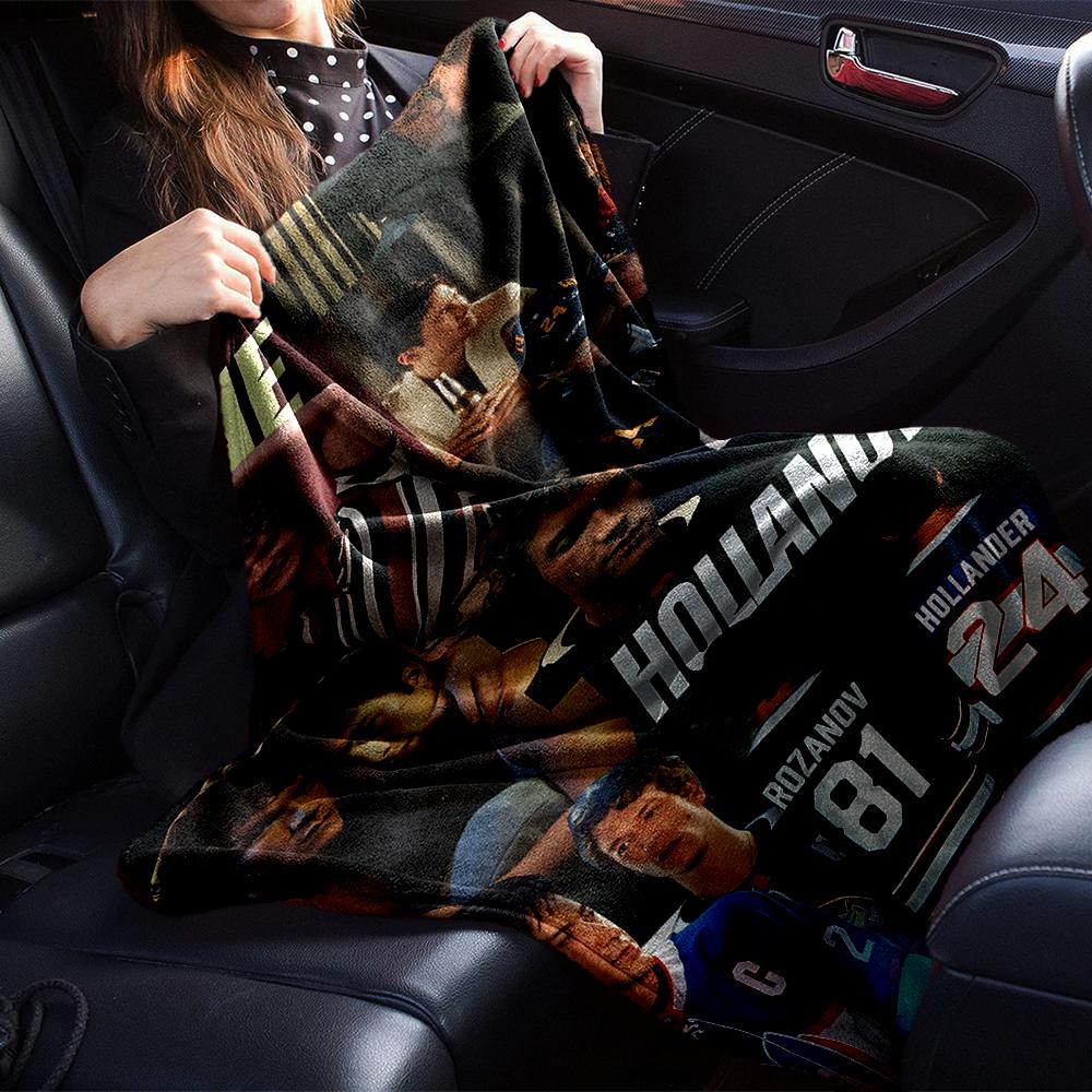 Hockey Players Action Blanket Soft Throw Blanket For Home Bedroom Bed Sofa Travel Office Solid Christmas Blanket