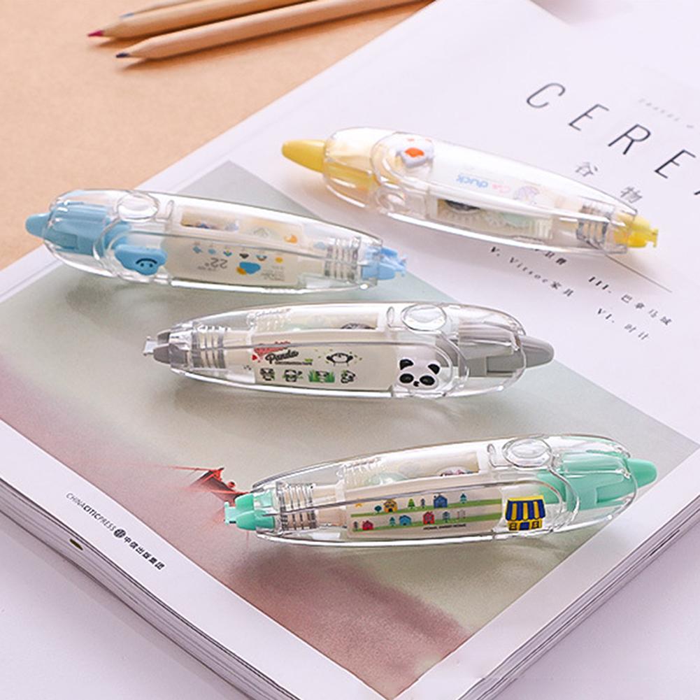 Kawaii Correction Belt Tape Lace Notebook Diary Decoration Pen Cartoon Floral Sticker Tape Pen Funny Kid Stationery For Children