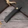 Pu Leather Pen Holder Brass Snap Closure Fine Stitching Office School Use Gifts For Writers Students
