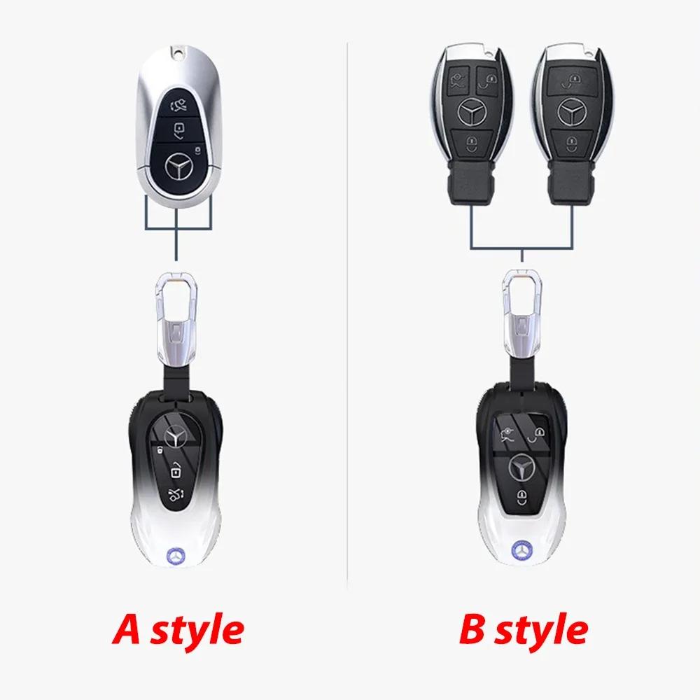 C200 E200 Nuovo 2025 Per Mercedes Benz Moda Lega di Zinco Copri Guscio Custodia Chiave Auto per Mercedes Benz Classe A B C E S W204 W205