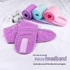 Set of 2 Salon Head Wrap Towels with Velcro Hairbands for Face Wash and Makeup