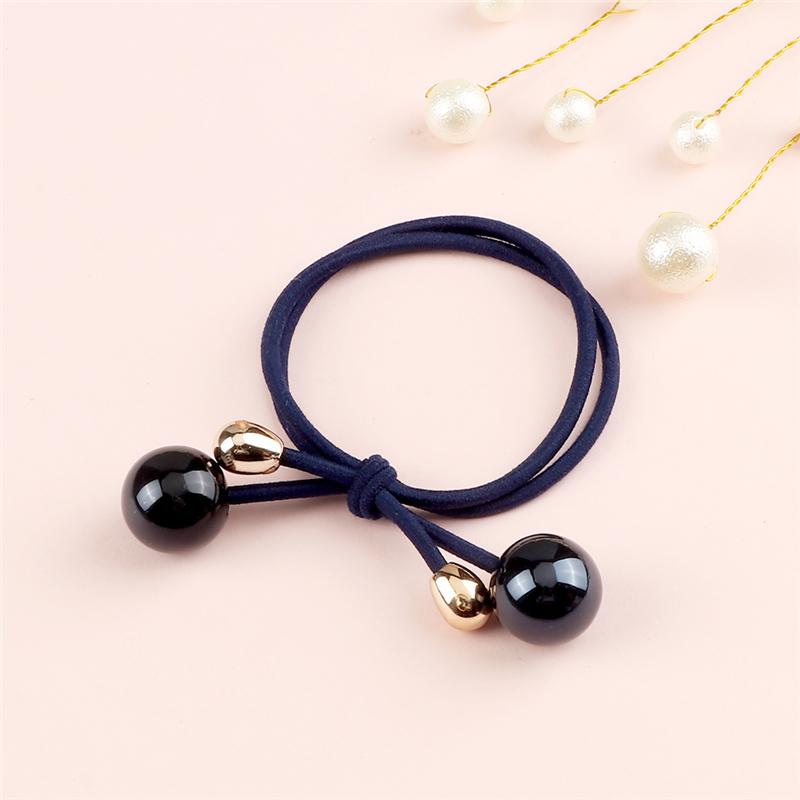 Bowknot Ball Pendant Hair Band Korean Fashion Headband Women Girls Hair Rope High Elastic Simple Scrunchie Hair Accessories Gift