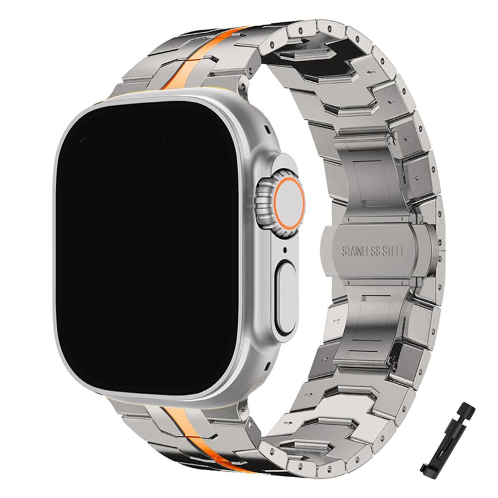 Stainless Steel Strap for Apple Watch Band 49mm 46mm 44mm 42mm 41mm 40mm Metal Bracelet for IWatch 11 10 9 8 7 6 5 SE Ultra 3