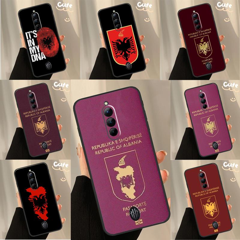 Albania Passport Case For Nubia Red Magic 10 Pro Plus 6 7 Pro 6S 7S 5G 6R RedMagic 9S 8S 8 9 Pro Plus Cover