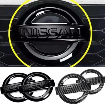 8.7/10/10.5/11.7/12.7cm Car Front Rear Trunk Emblem Cover Sticker for X-trail Qashqai Note Juke Sentra Patrol Accessories