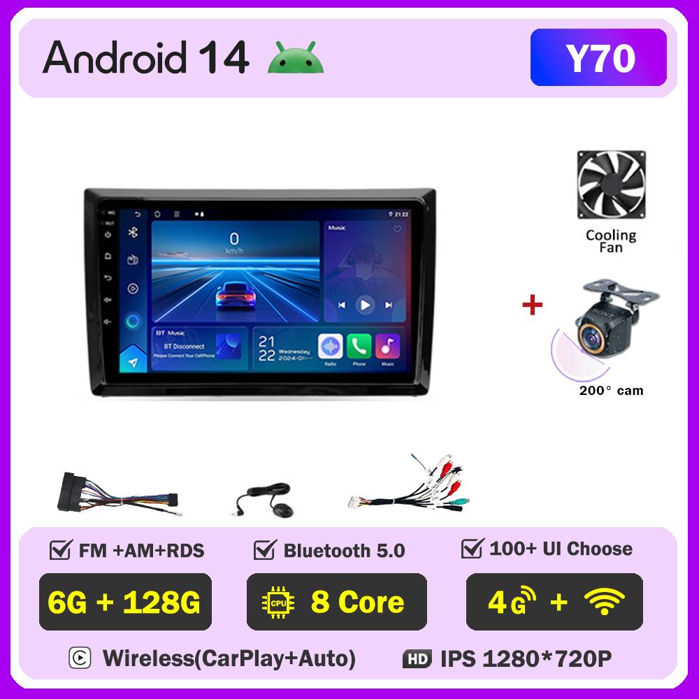 Android 14 For VW Volkswagen Beetle A5 2011 - 2019 Stereo Head Unit Mirror Link GPS Navigation Autoradio Car Intelligent Systems