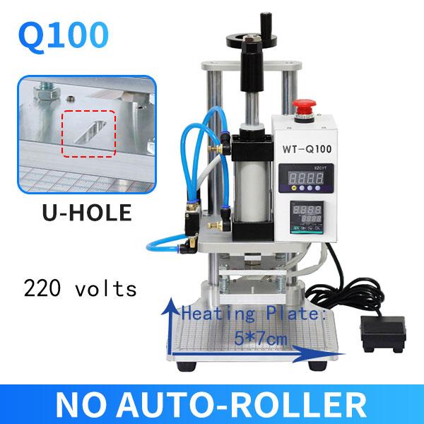 ZONESUN Pneumatische Stanzmaschine Heißpresse Digital Buch Lederbearbeitung Papier Holz Benutzerdefiniertes Logo Prägung Folienzuführer ZS-QS100
