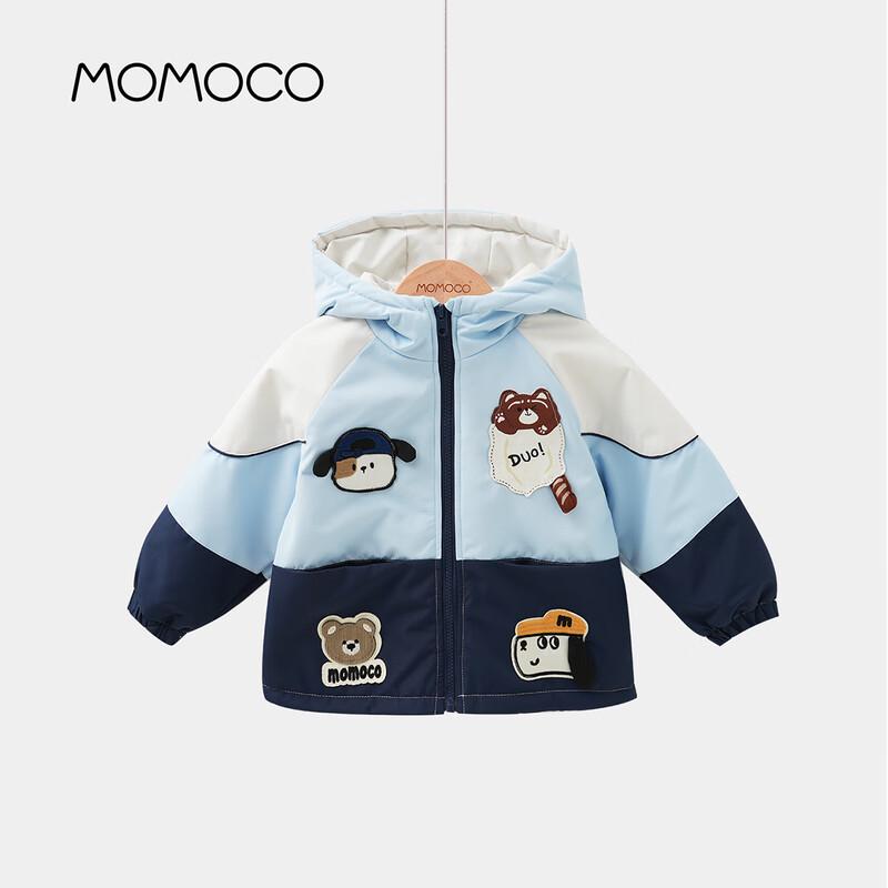 

MOMOCO Girls Winter Color-Block Hooded Jacket 90