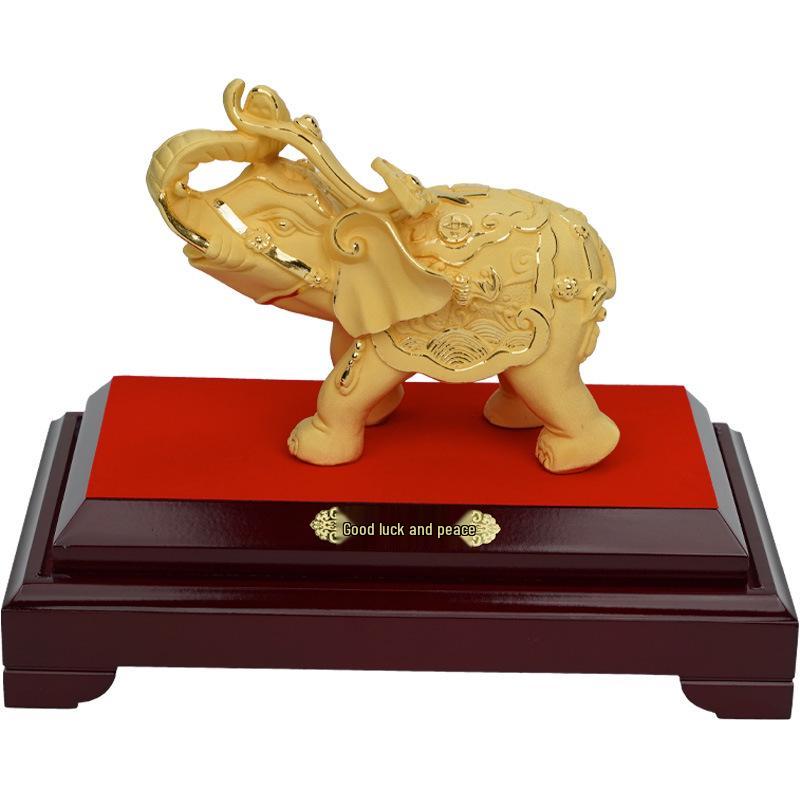 Golden Coin Turtle Wealth Ornament - Housewarming, Wedding Gift, Desktop or Living Room Decoration, Longevity Mascot.