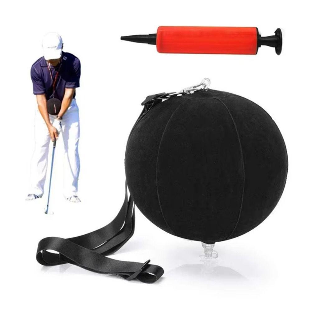 Air Pump Smart Impact Ball Adjustable Lanyard Golf Training Aids Posture Training