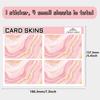 PVC Plastic Waterproof Card Stickers Self-adhesion Card Skin for Bank Card Decor Rectangle Others 186.3x137.3mm