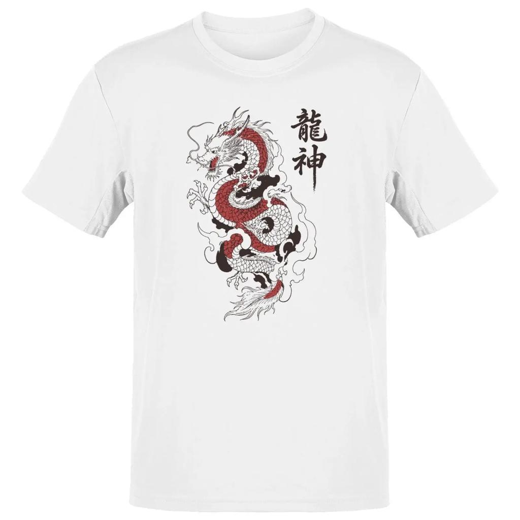 Asian Dragon Kanji Calligraphy Unisexs T Shirt Vintage Slightly Graphic Designer Clothes Top For Everyday Wear Stylish