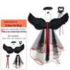 Halloween Angel & Demon Feather Wings Cloak - Costume Prop for Performances & Cosplay