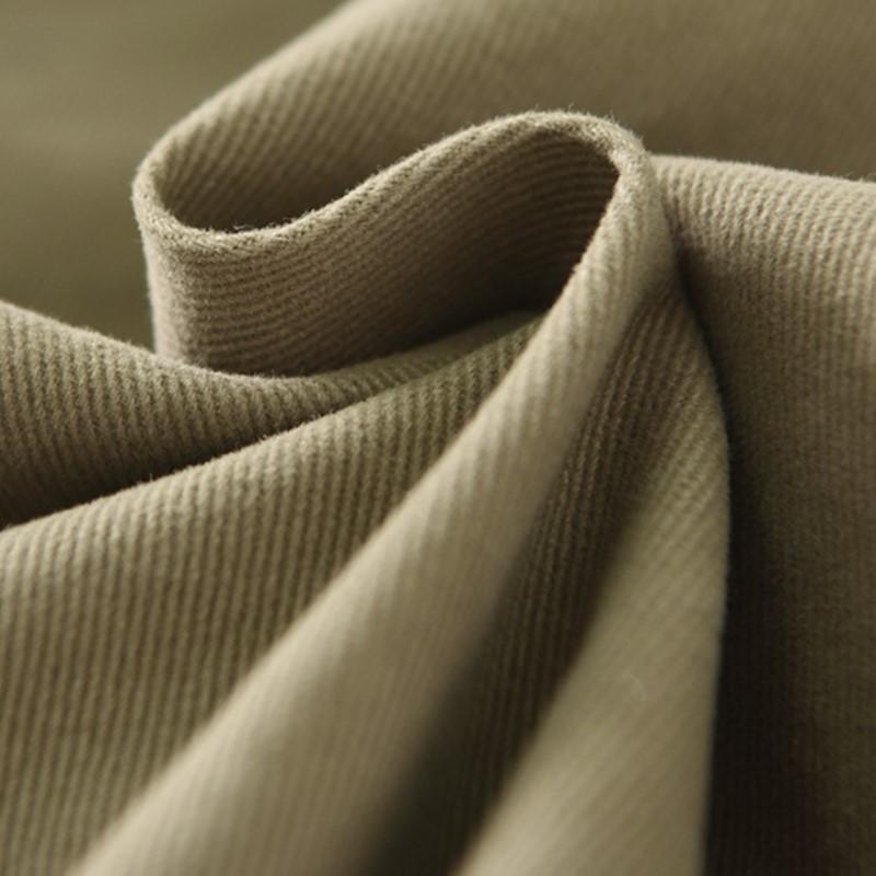 Johnature Women Vintage Straight Pants Solid Color Elastic Waist Trousers Autumn Pockets Soft Long Pants