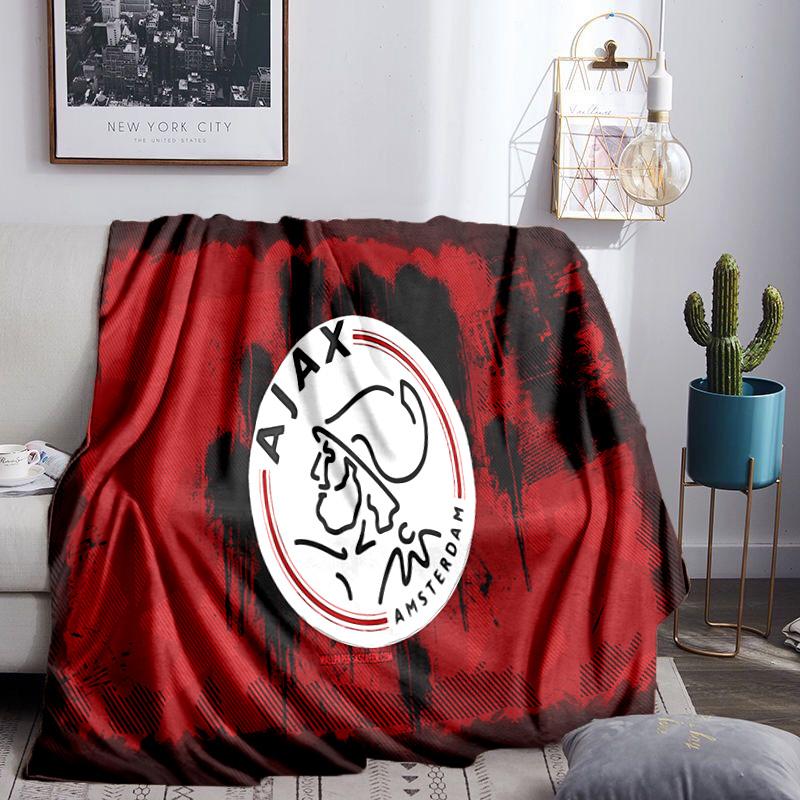 Coperta con Spirito Audace dell'Ajax di Amsterdam Coperte in Flanella Peluche per Divano Letto Regali per Uomini Donne Coperta da Viaggio Picnic Regali di Natale per Fan