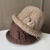 Hat Lady Winter Middle-Aged And Elderly Basin Hat Thickened Woolen Curling Bucket Hat Travel Leisure Warm Basin Hat