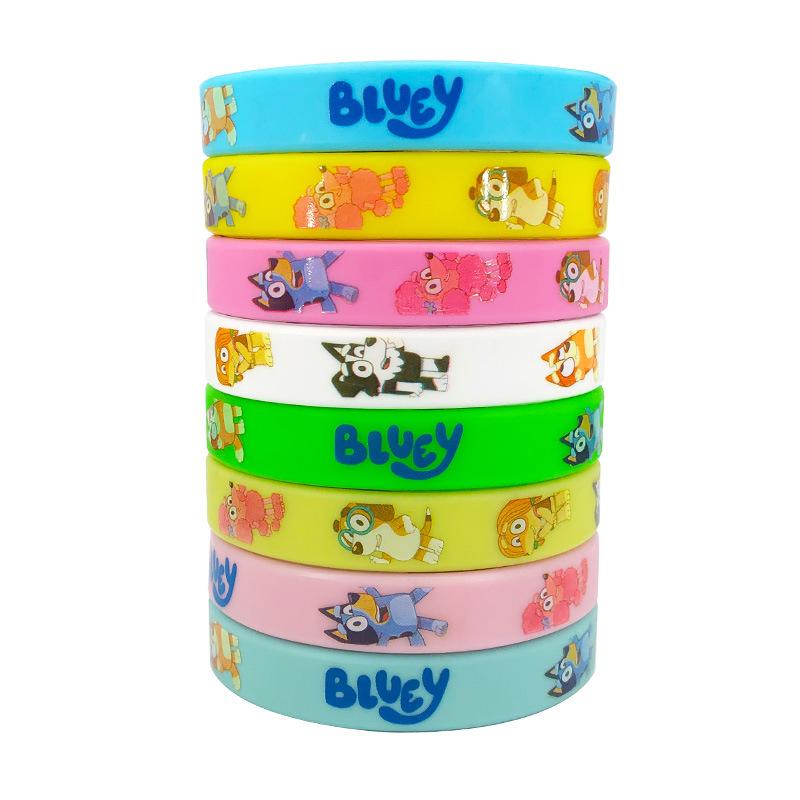 Bluey Bingo Anime Peripheral Accessories Cartoon Sports Bracelet Silicone Bracelet Wrist Strap Children Toys Gift