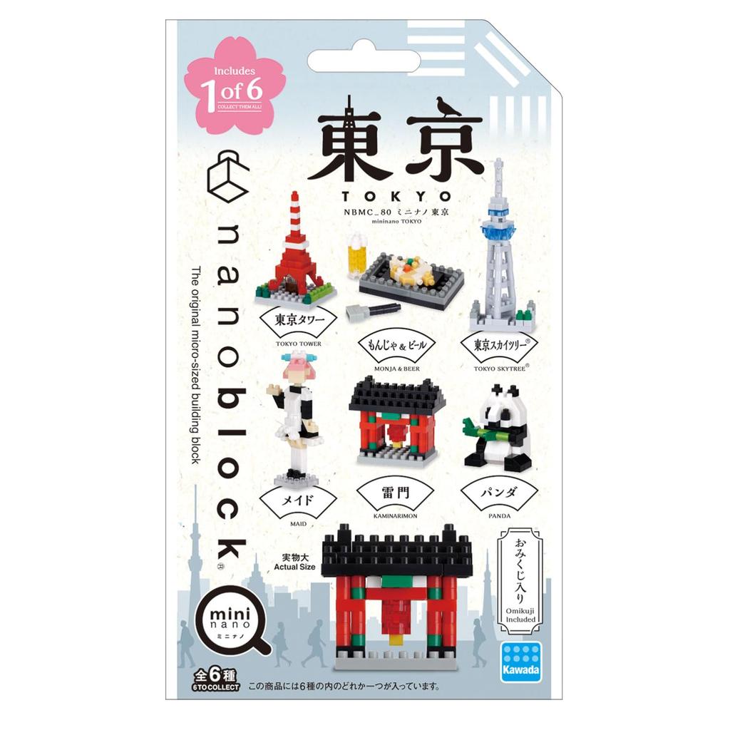 Kawada Nanoblock Mini Nano Tokyo 1 BOX 6 Total 6 Types (BOX) NBMC_80S = Pieces,