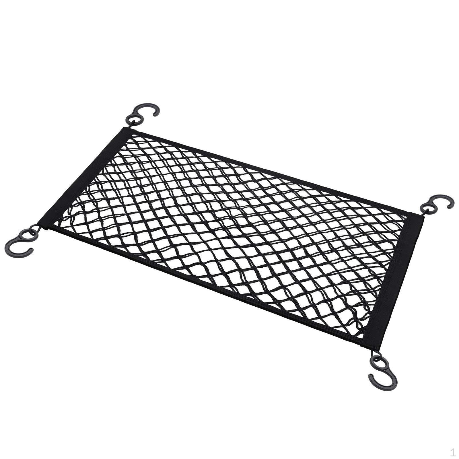 Cart Cargo Storage Net Bag Organizer Mesh Heavy Duty Stretchable Universal with Hooks