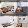 A Firefighter And The Flame Of His Life Live Here Doormat Anti-Slip Entrance Kitchen Door Floor Mat  Toilet Rug Carpet Footpad