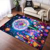 "Colorful Dandelion and Floral Glow" Patterned carpet, suitable as a non slip play mat for the living room and bedroom sofa
