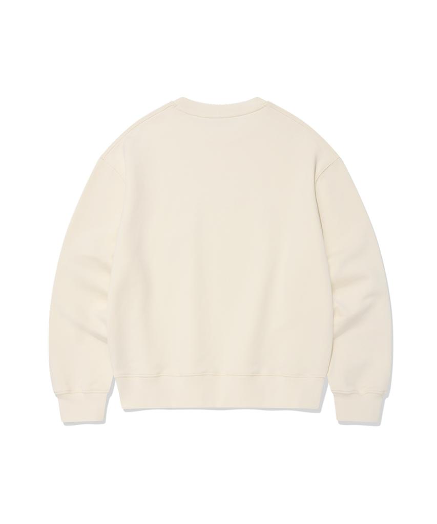 WACKY WILLY Women'S Big Lily Graphic Sweatshirt Cream