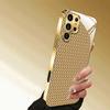 Luxuriöse goldene geometrische Muster galvanisierte Glas-Handyhülle, geeignet für Samsung S26/S25/S24/S23/S22/S21/S20 usw.