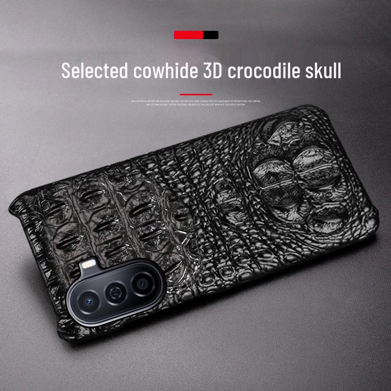 Huawei Enjoy 60/50Pro Crocodile Skull Leather Case, Half Coverage, for Enjoy 20Plus