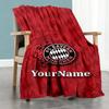 Bayern Munich Personalized Text Blanket Lightweight Customizable Blanket Warmthful Decor Perfect for Seaside Home Decor Chair Bedding for All Occasion