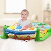 Baby Play Mat with Hanging Rattle Toy Light & Music Crawling Mat Kids Activity Gym Fitness Play Piano Game Blanket Early Educational Musical