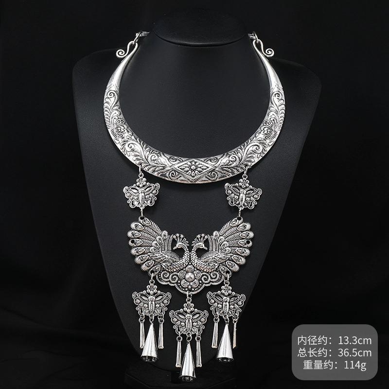 A few collars handmade features Dong Miao silver necklace retro dance performance Guizhou Miao accessories women