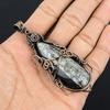 Orthoceras Fossil Jewelry, 999 Copper Wire Wrapped Pendant Handmade Gemstone Jewelry, Gifts For Wedding Pendant