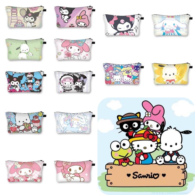 2023 Summer New Style Sanrio Cute Sweet Girl Makeup Bag Cartoon Student Storage Bag Wholesale