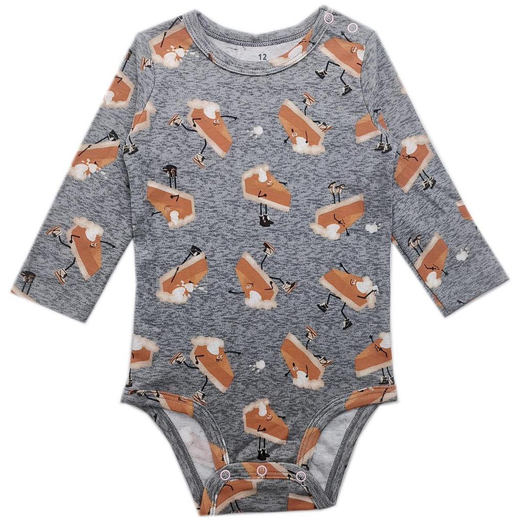 Bawełniany Romper dla Niemowląt z Kwiatowym Wzorem i Kreskówkami, z Nakładanymi Ramionami i Zapięciem w Kroku - Jednoczęściowy Kombinezon z Długim Rękawem dla Chłopców i Dziewczynek.