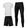 Li Ning American Retro High Street Comfortable Fashion Simple Solid Color Versatile Loose Soft Skin-Friendly Casual Sports Suit MBZH155-2+MBZH023-1