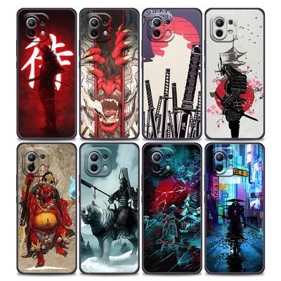 Red Sun Japanese Samurai Demon Art Anime Case For Xiaomi Mi 9 9se 8 10 10T A2 Lite 10S 9T CC9 Note 10 Pro 9Lite 5G Cover Fundas