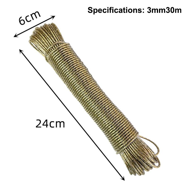 10/20/30/50M Pvc Coating Steel Clothesline Outdoor Portable Clothesline Garden Camping Travel Clothes Drying Rope