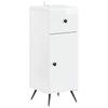 Bathroom Storage Cabinet BREDA High Gloss White