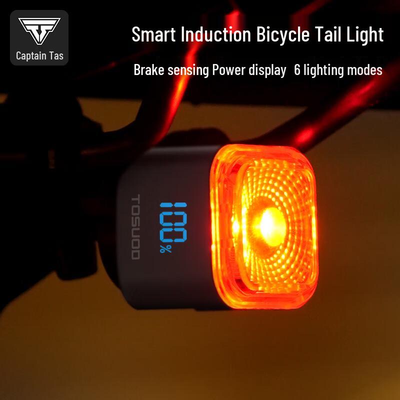 Captain Tass Bicycle Smart Digital Display Tail Light
