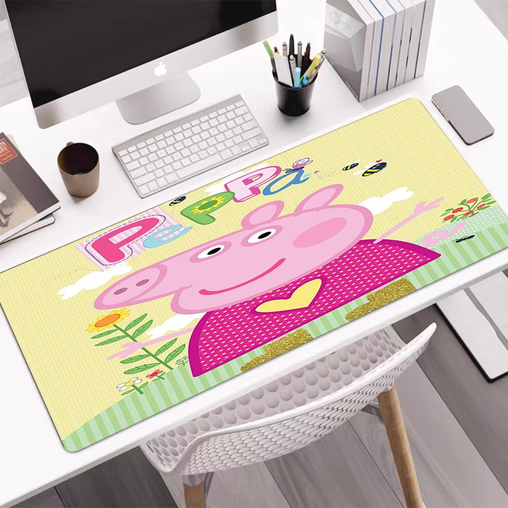 Peppa Pig Theme Mouse Pad, Non Slip Rubber Base, Multifunctional Office & Home Decor, Perfect for Workspace Personalization.