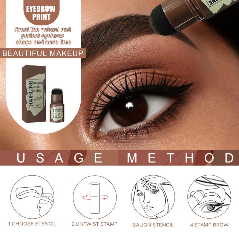 Eelhoe Hairline Eyebrow Liner (Black With Eyebrow Stickers) Eyebrow Pencil For Natural Lazy Person'S Quick Makeup Eyebrow Liner