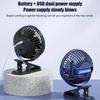 USB Rechargeable Table Fan Clip-on Type Portable Mini Desk Fan 360 Degree Rotation Adjustable Clip-on Fan For Student Dormitory