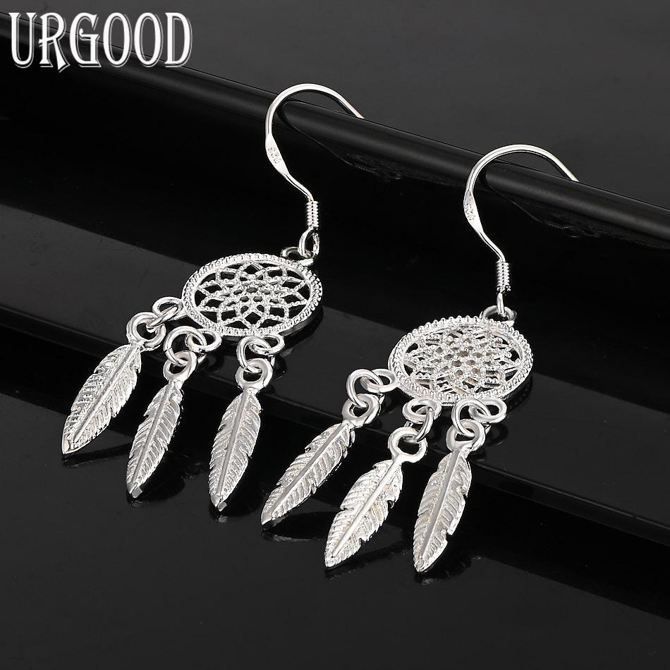 925 Sterling Silver Piercing Earrings Charm Wedding Jewelry
