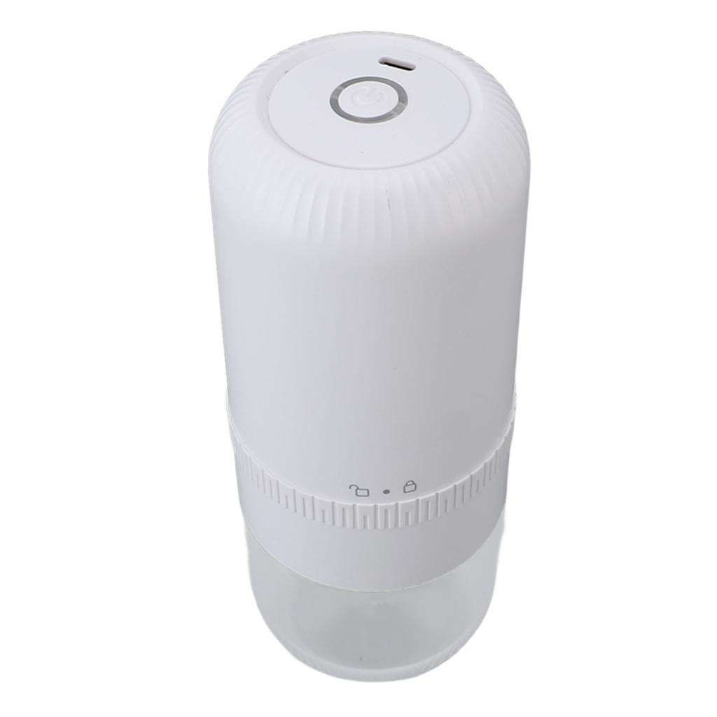 Electric Coffee Bean Grinder White USB Charging Cordless Adjustable Coarseness Multifunctional Coffe