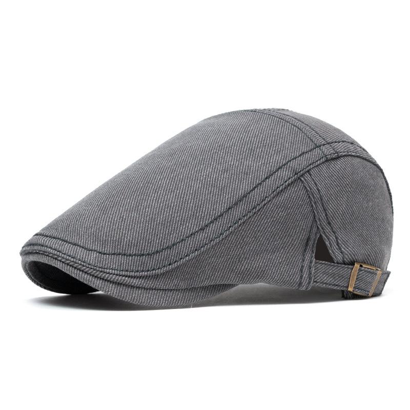 Men's Cotton Beret British Vintage Cap Peaked Cap Paintwork Cap British Newsboy Cap