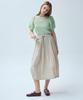 Waiowai Ribbed Puff Short Sleeve Pleated T-Shirt_3 Colors