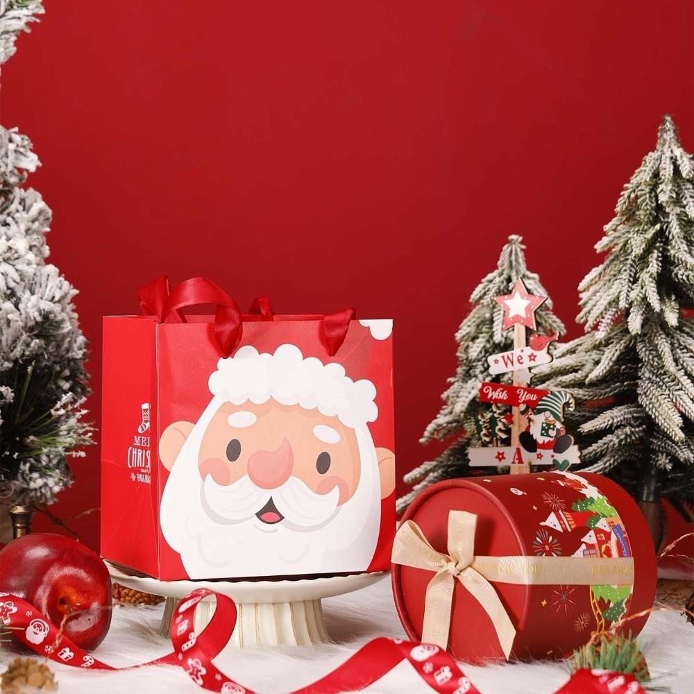 DIY Christmas Candy Box Cartoon Paper Mousse Cake Box New Dessert Case  for Xmas Party