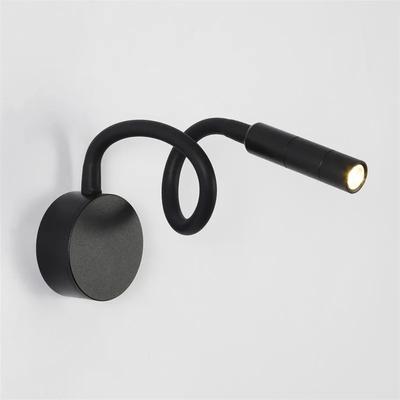 Adjustable LED Reading Wall Lamp 3W Flexible Hose Bedside Wall Mounted Sconce Bedroom Study Wall Light with Switch Table Lamp